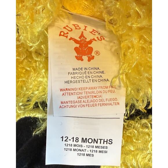 Rubies Size 12-18 Months Honey Bumble Bee Halloween Costume Jumpsuit - Picture 7 of 8